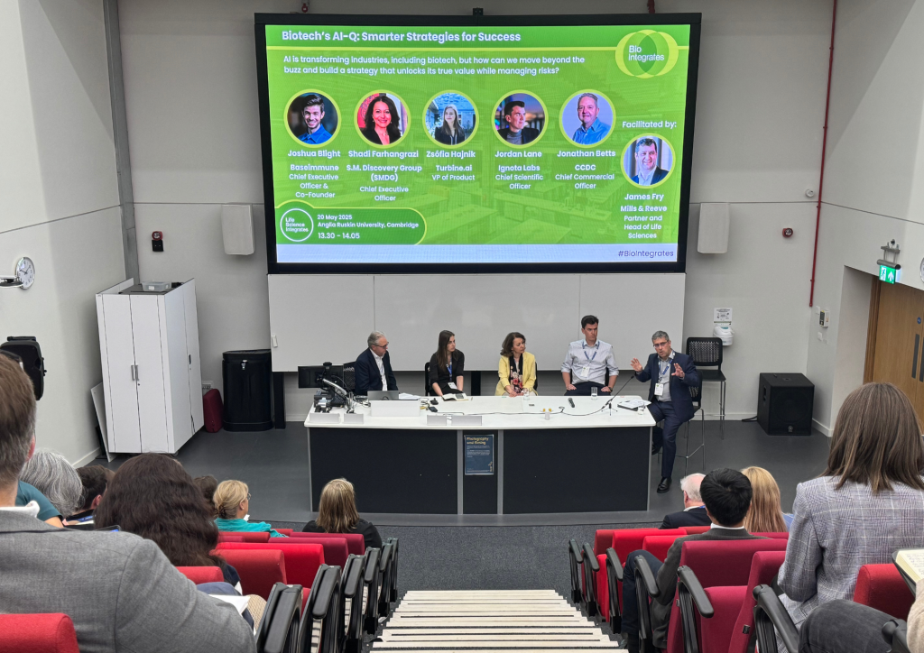 Biotech’s AI-Q panel with James Fry as the facilitator.
