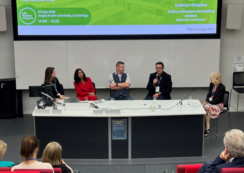 Future-Proofing Biotech panel at Bio Integrates 2025 with Kathryn Simpson as the facilitator.