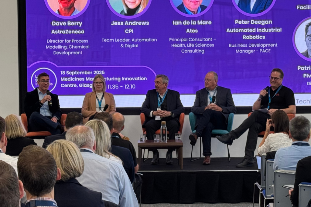 From data to value: How digital integration powers pharma success
Dave Berry - AstraZeneca, Jess Andrews - CPI, Ian de la Mare - Atos & Peter Deegan - Automated Industrial Robotics. Facilitated by
Patrick Hyett - Plvs Ultra.