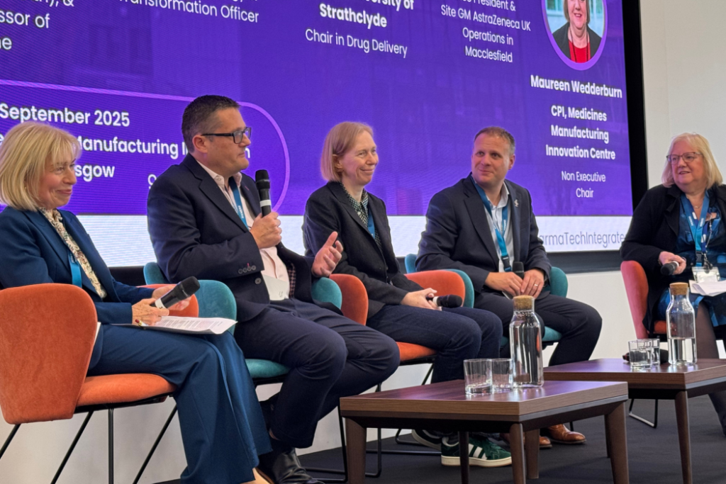 Fireside Chat: Shaping the future of PharmaTech
Dame Anna Dominiczak - Scottish Government & University of Glasgow, Matt Winterman - Perrigo, Yvonne Perrie MBE - University of Strathclyde & Mark Proctor CBE - AstraZeneca. Facilitated by
Maureen Wedderburn - CPI, Medicines Manufacturing Innovation Centre.